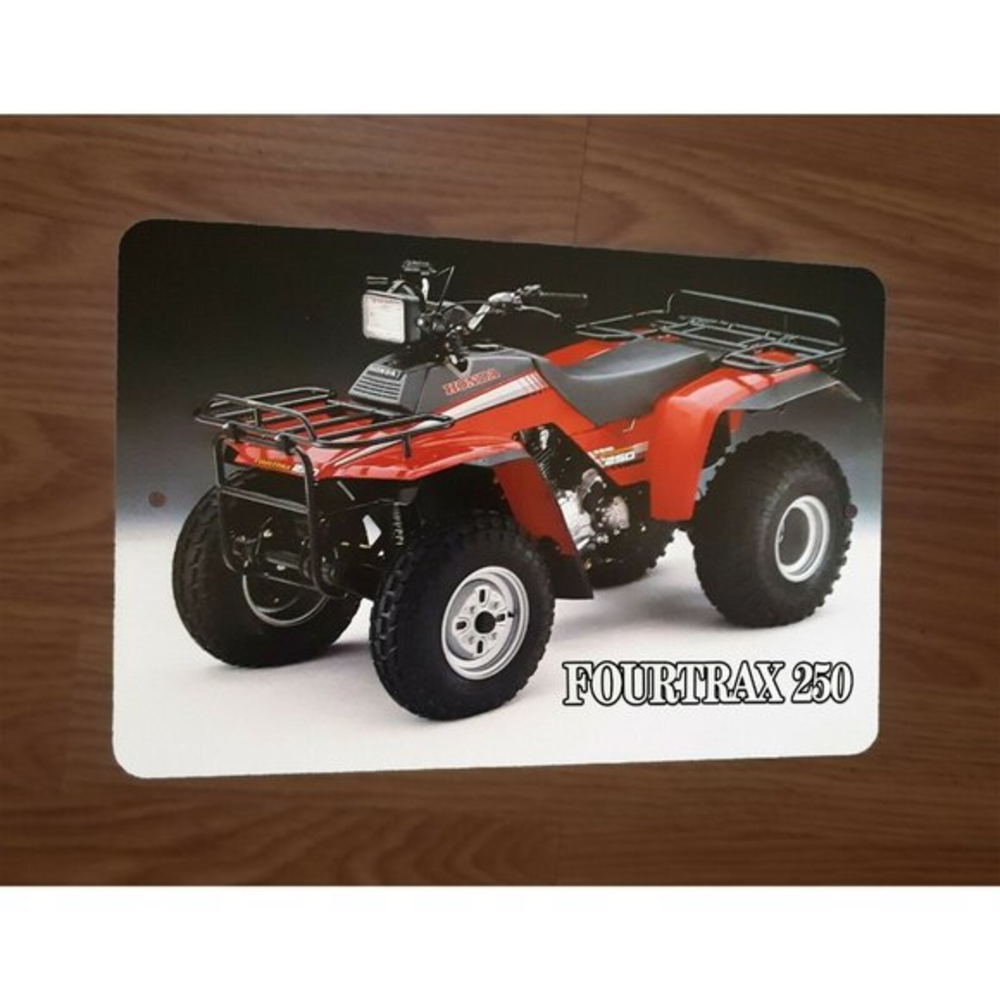 1985 Honda FourTrax 250 Quad Photo Motorcycle ATV 4 Wheeler 8x12 Metal Wall Sign